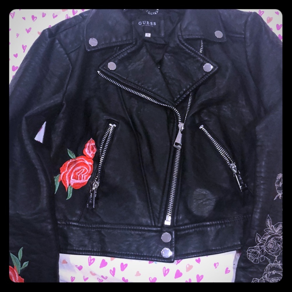 Guess leather jacket never worn